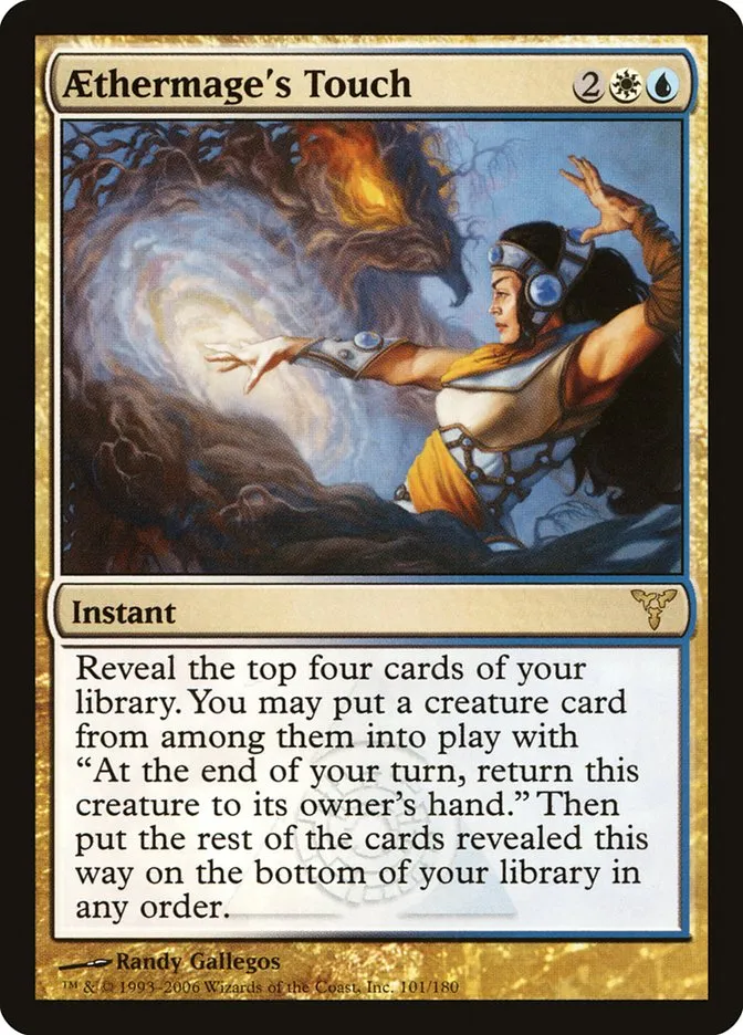 2006 Dissension Aethermage's Touch rare #101 rare card image