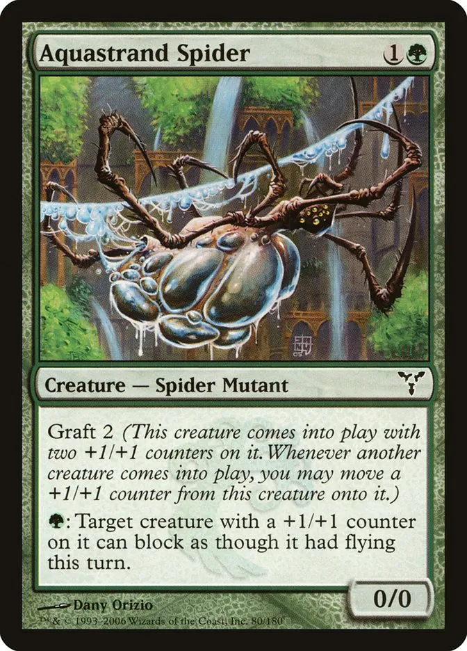 2006 Dissension Aquastrand Spider common #80 common card image