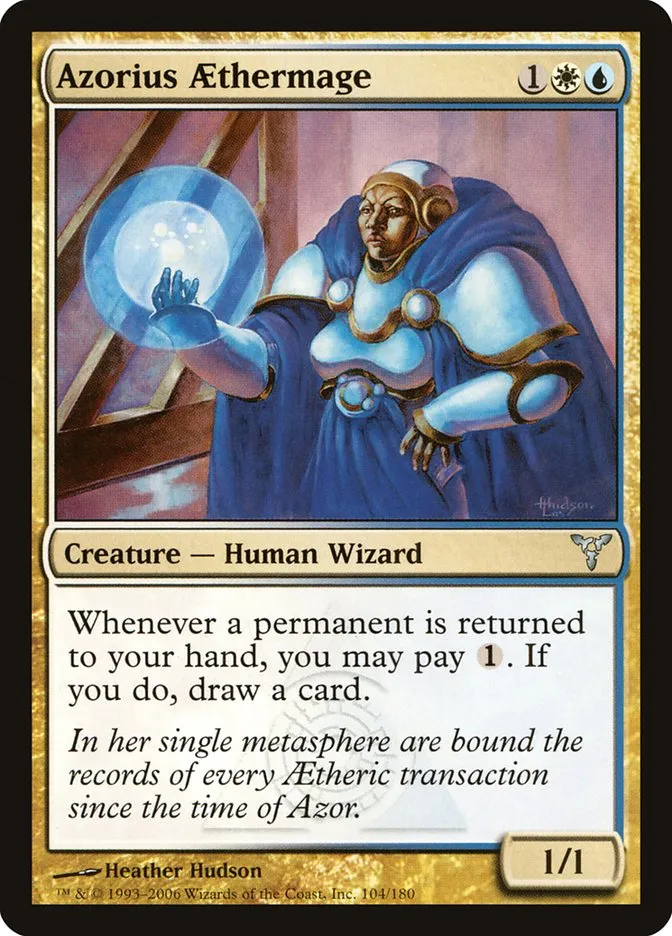 2006 Dissension Azorius Aethermage uncommon #104 uncommon card image