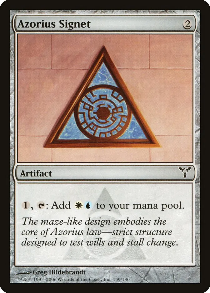 2006 Dissension Azorius Signet common #159 common card image
