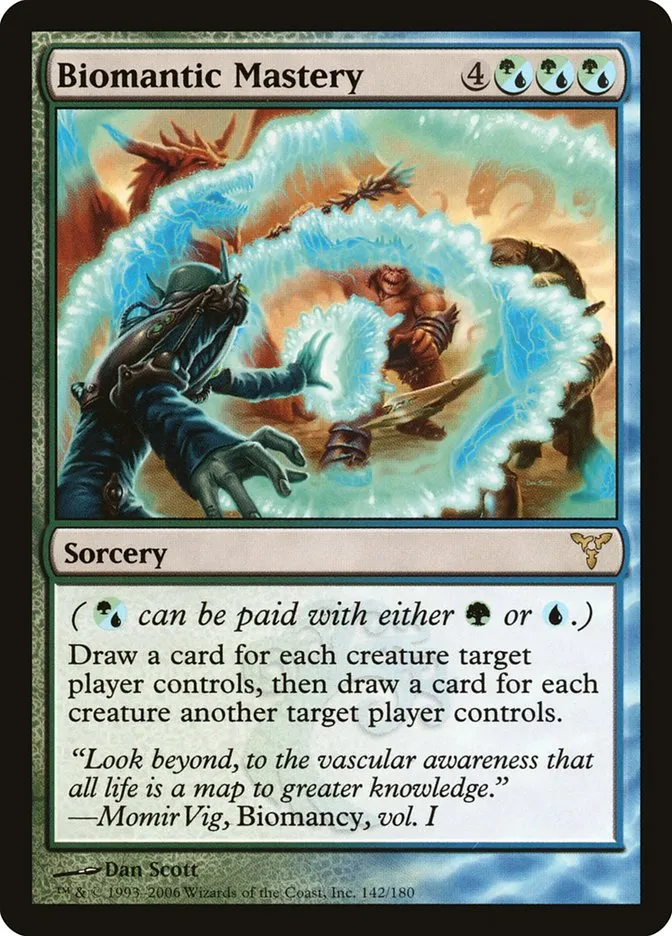 2006 Dissension Biomantic Mastery #142 rare card image