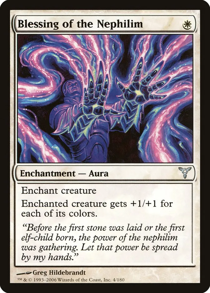 2006 Dissension Blessing of the Nephilim uncommon #4 uncommon card image