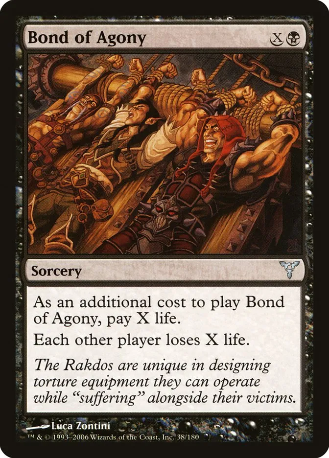 2006 Dissension Bond of Agony uncommon #38 uncommon card image