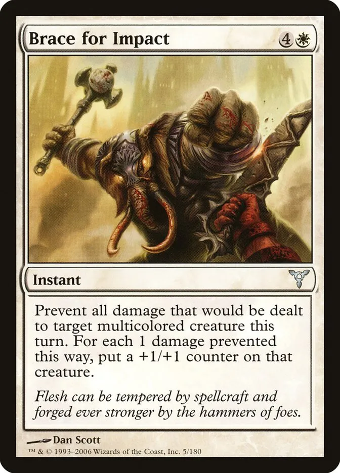 2006 Dissension Brace for Impact uncommon #5 uncommon card image