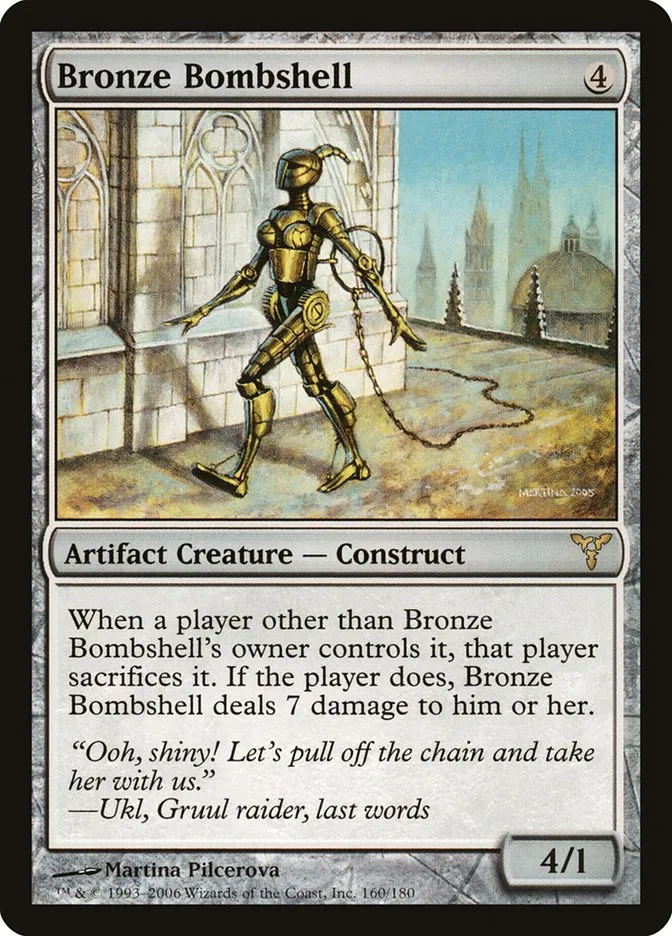 2006 Dissension Bronze Bombshell rare #160 rare card image