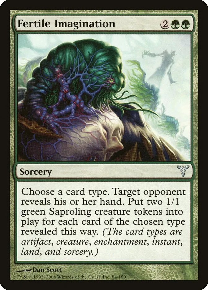 2006 Dissension Fertile Imagination #84 uncommon card image