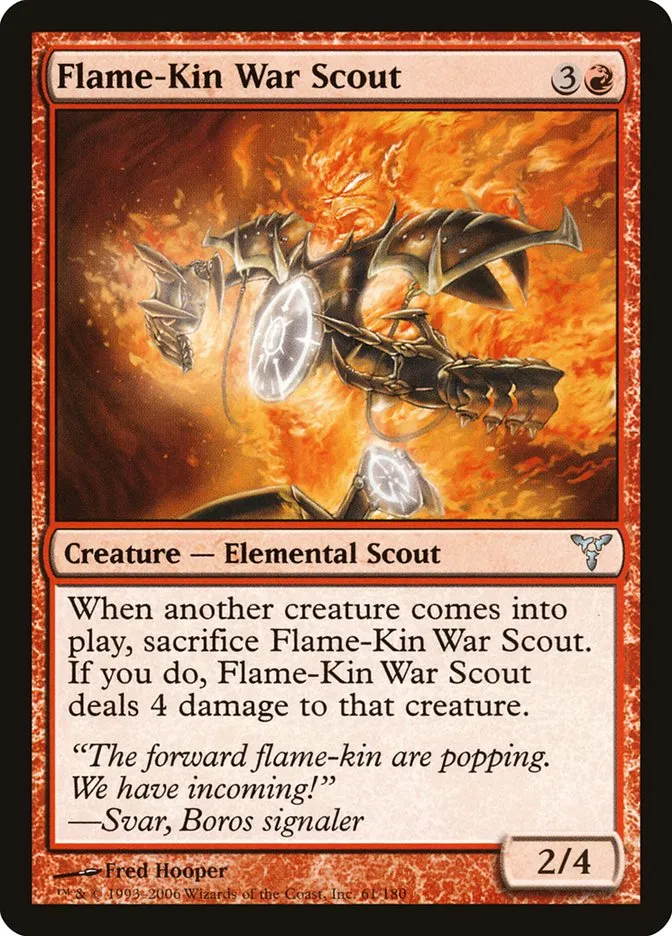 2006 Dissension Flame-Kin War Scout #61 uncommon card image