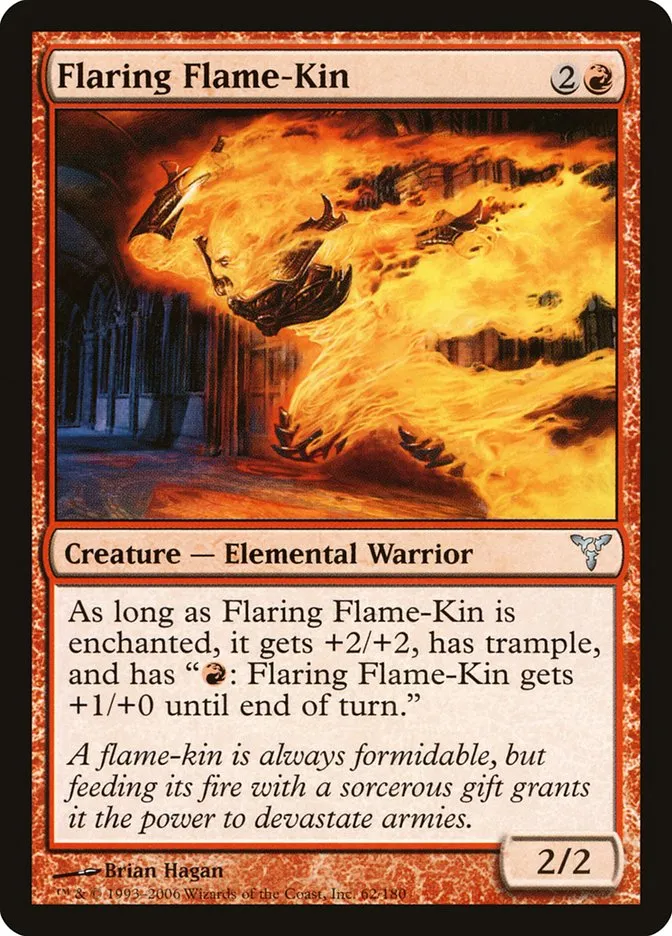 2006 Dissension Flaring Flame-Kin uncommon #62 uncommon card image