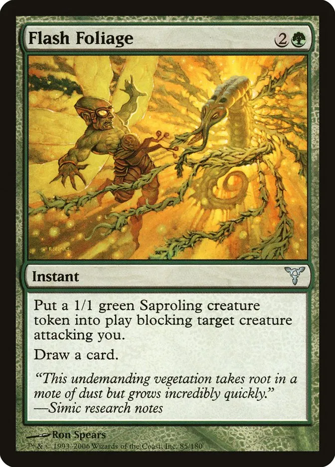 2006 Dissension Flash Foliage uncommon #85 uncommon card image