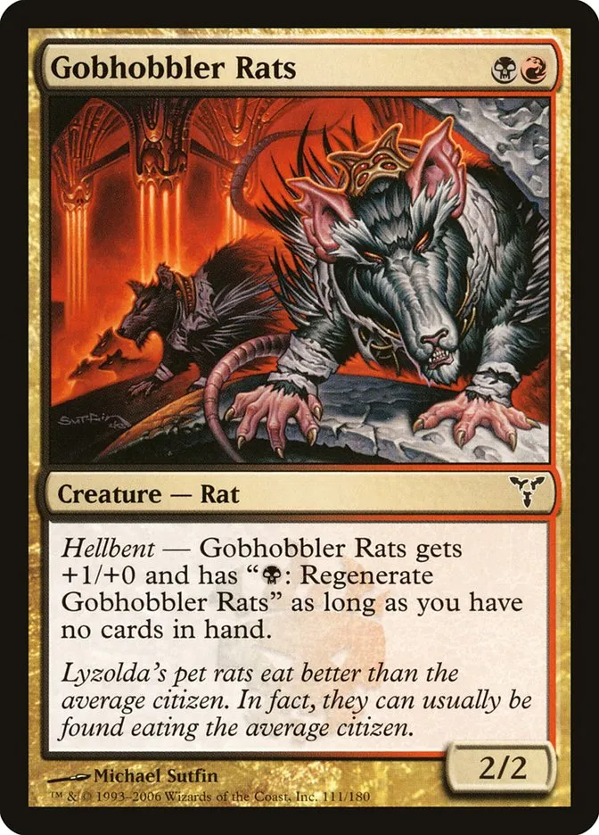 2006 Dissension Gobhobbler Rats #111 common card image