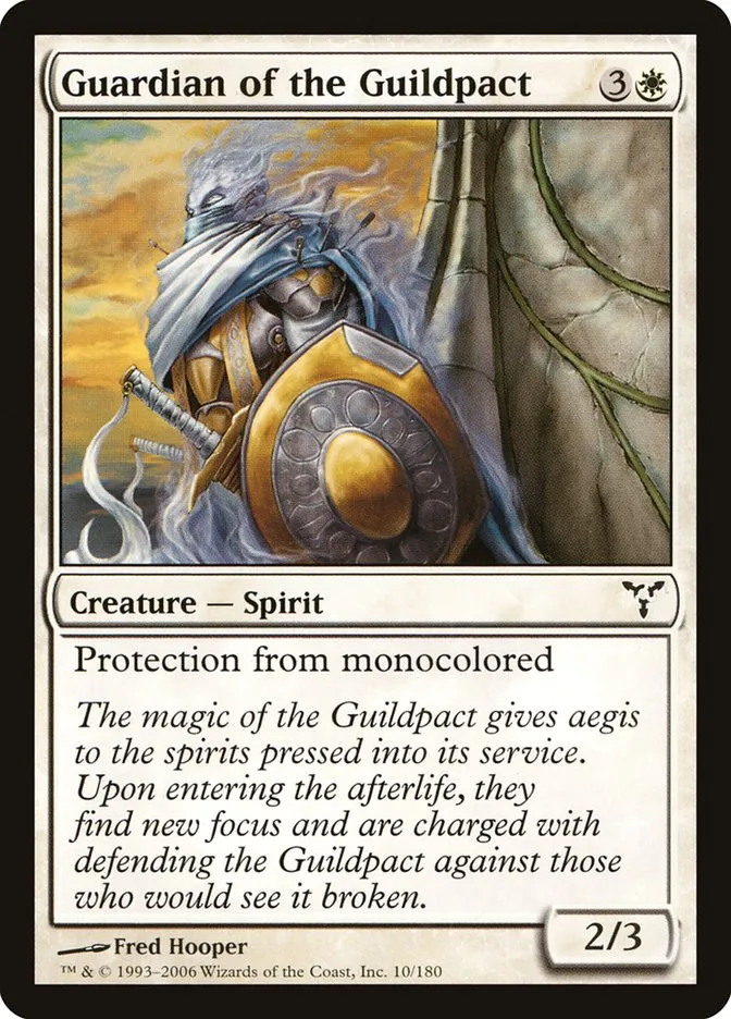 2006 Dissension Guardian of the Guildpact [Foil] common #10 common card image