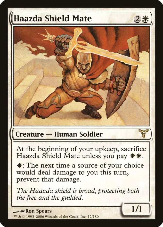 2006 Dissension Haazda Shield Mate rare #12 rare card image