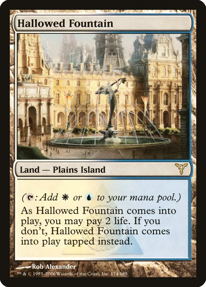 2006 Dissension Hallowed Fountain #174 rare card image