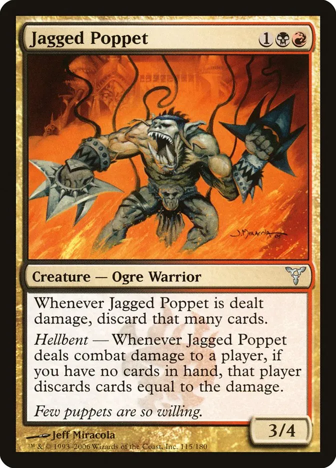 2006 Dissension Jagged Poppet #115 uncommon card image