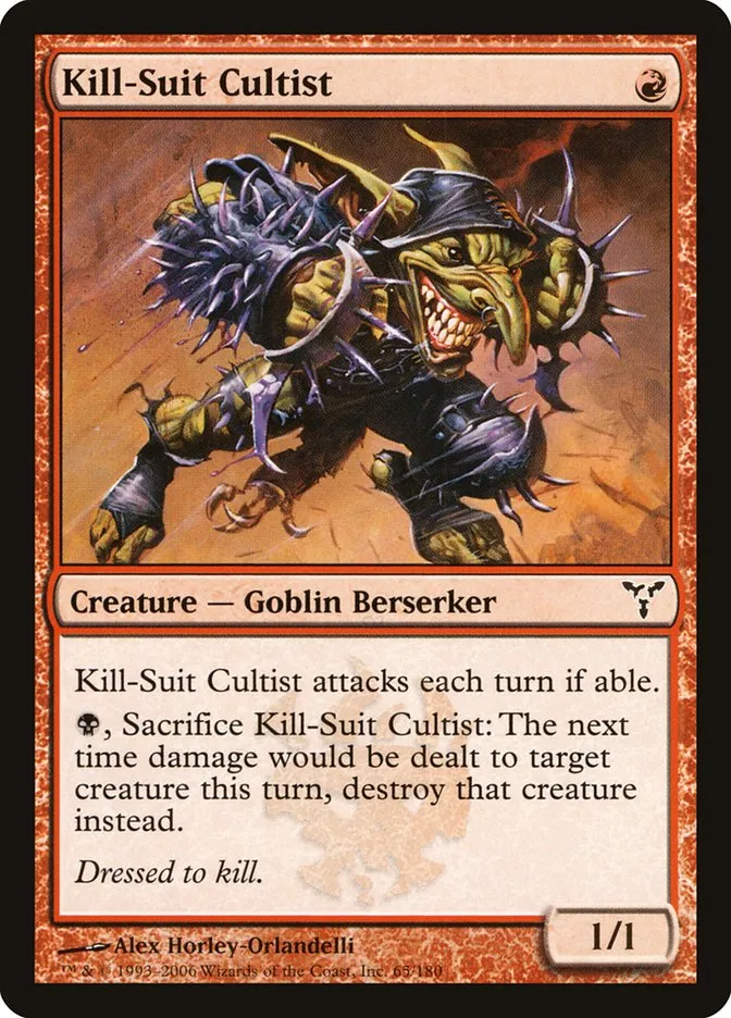 2006 Dissension Kill-Suit Cultist #65 common card image