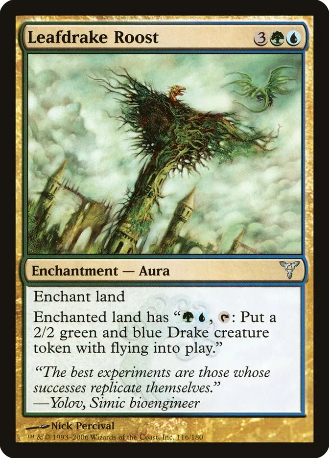 2006 Dissension Leafdrake Roost uncommon #116 uncommon card image