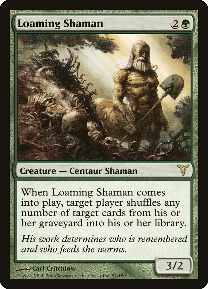 2006 Dissension Loaming Shaman #87 rare card image