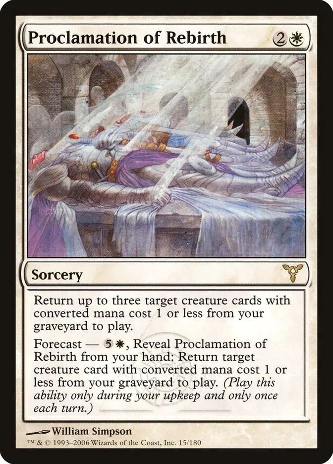 2006 Dissension Proclamation of Rebirth rare #15 rare card image