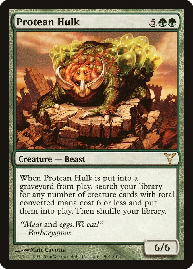2006 Dissension Protean Hulk #90 rare card image