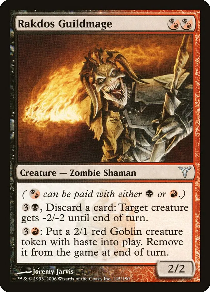 2006 Dissension Rakdos Guildmage uncommon #145 uncommon card image