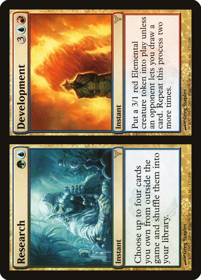 2006 Dissension Research // Development rare #155 rare card image