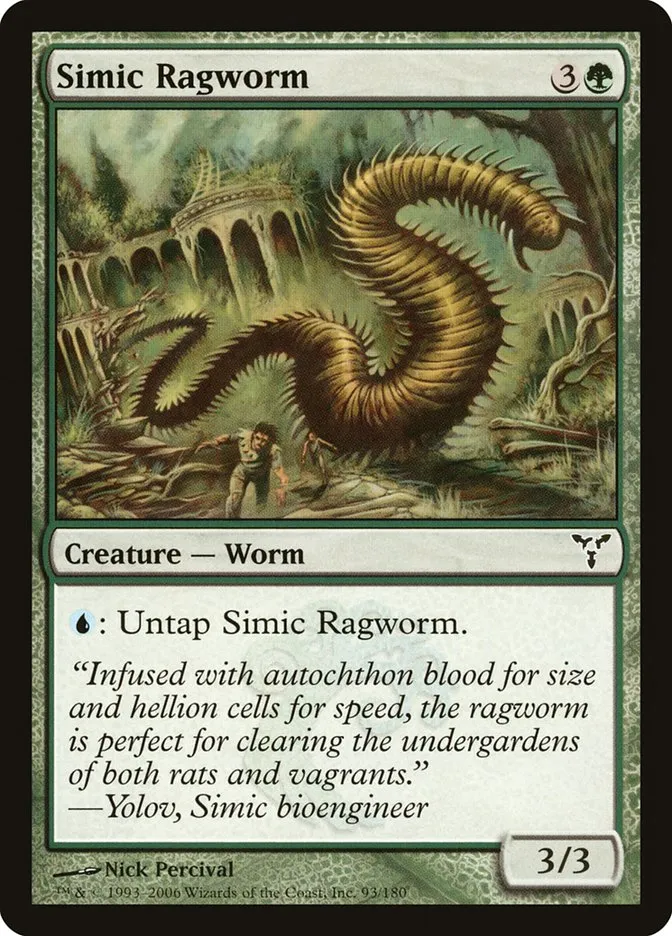 2006 Dissension Simic Ragworm common #93 common card image