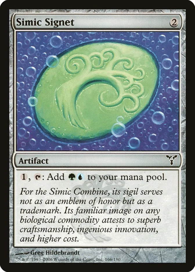2006 Dissension Simic Signet common #166 common card image