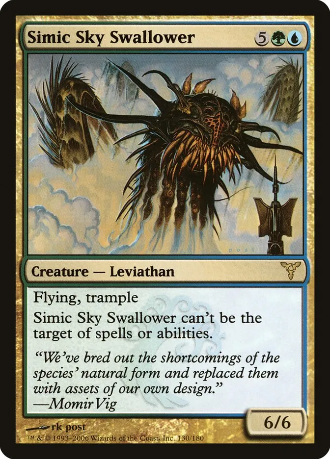 2006 Dissension Simic Sky Swallower #130 rare card image