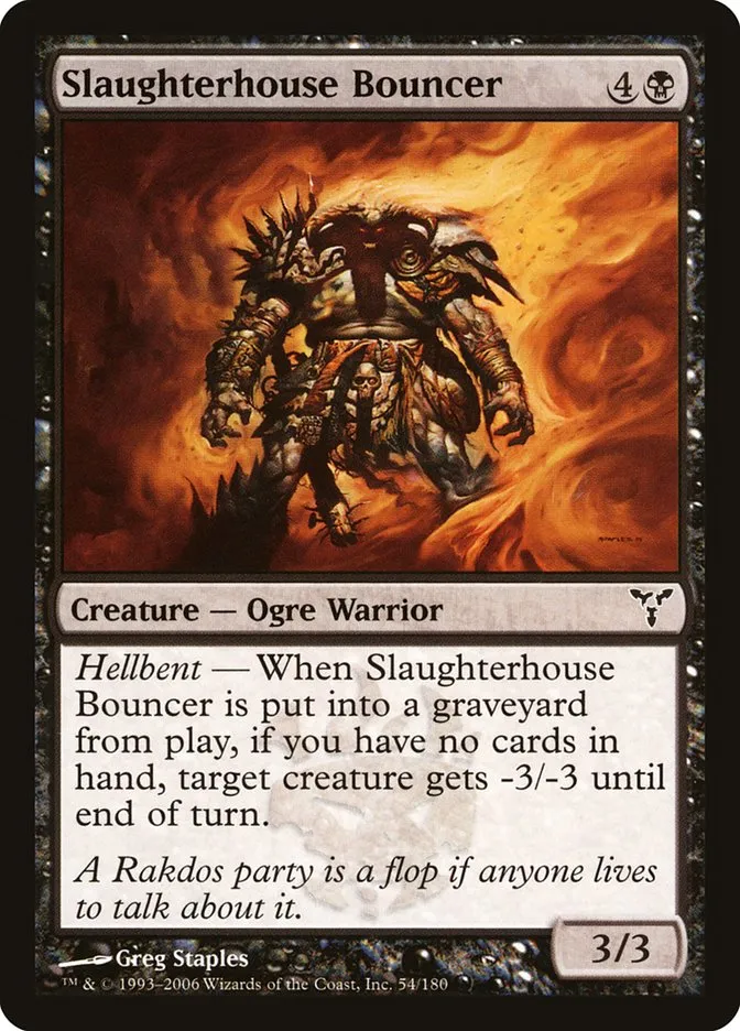 2006 Dissension Slaughterhouse Bouncer #54 common card image
