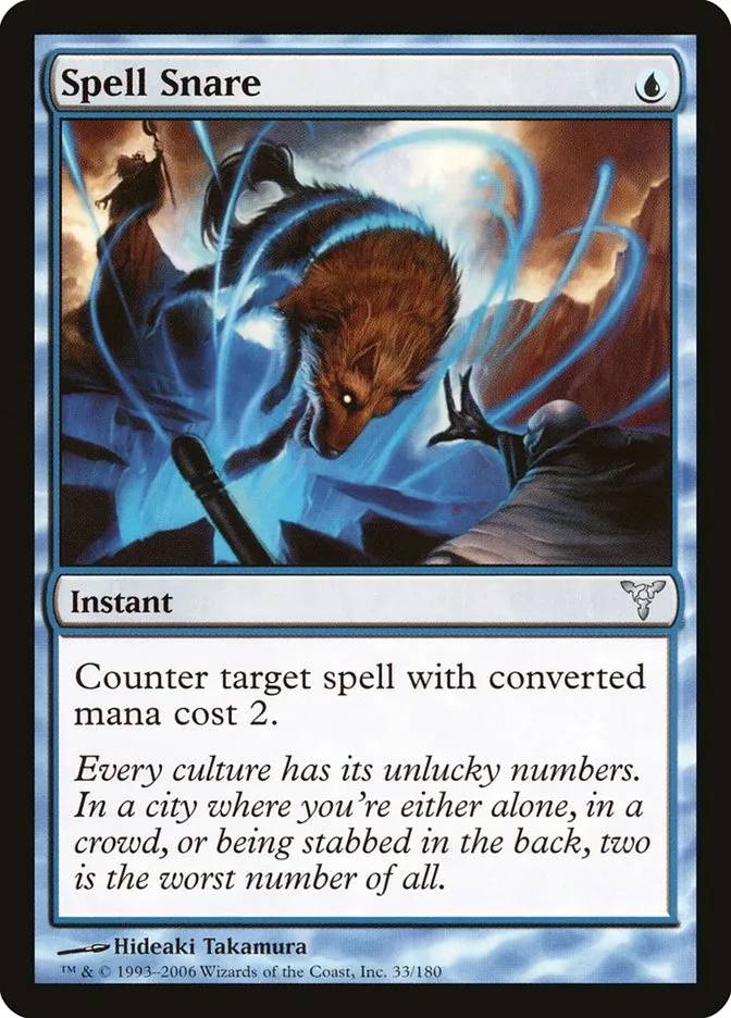 2006 Dissension Spell Snare uncommon #33 uncommon card image