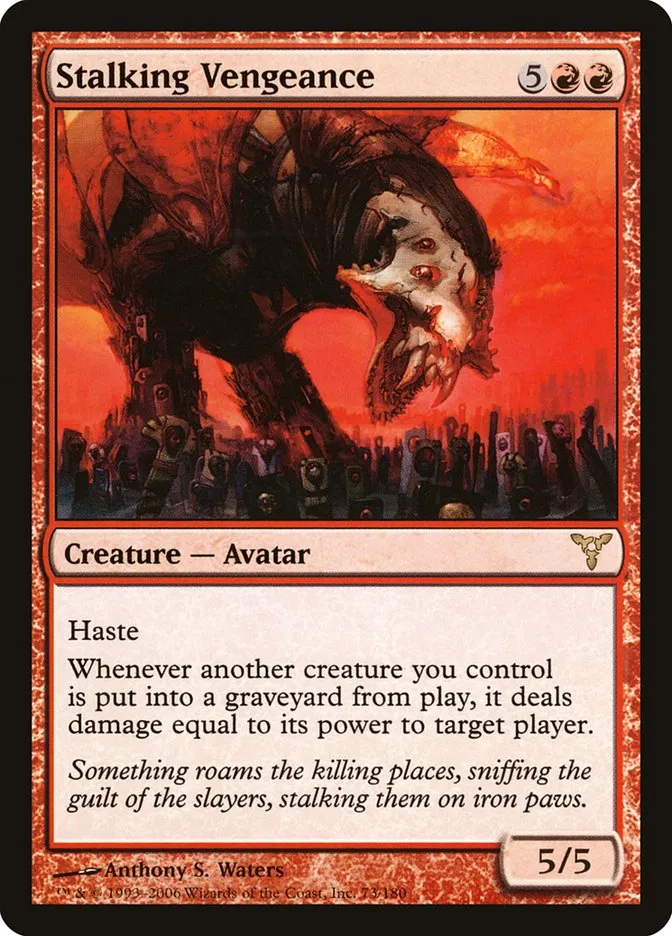 2006 Dissension Stalking Vengeance #73 rare card image