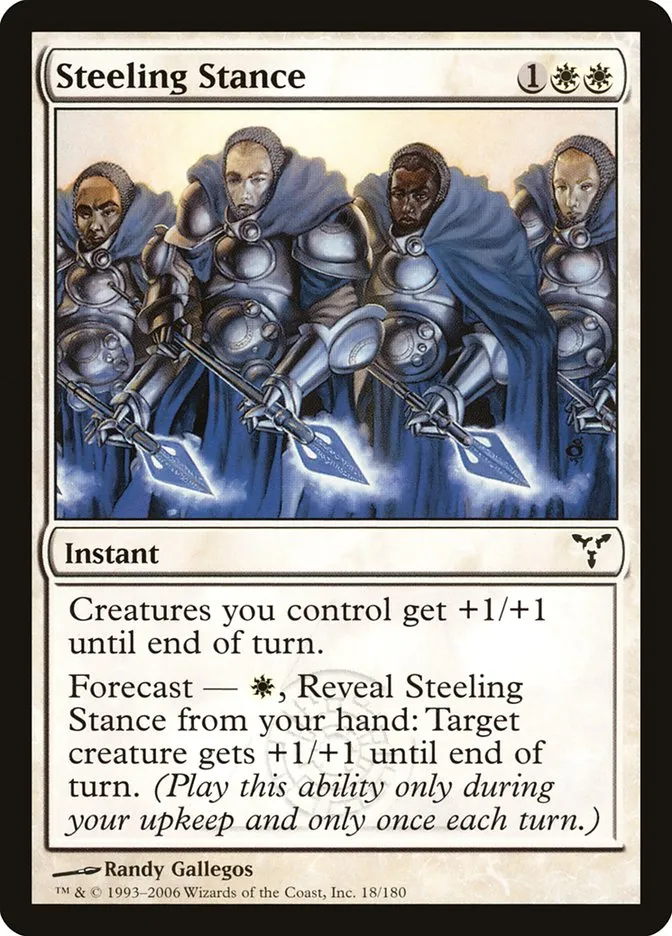 2006 Dissension Steeling Stance common #18 common card image