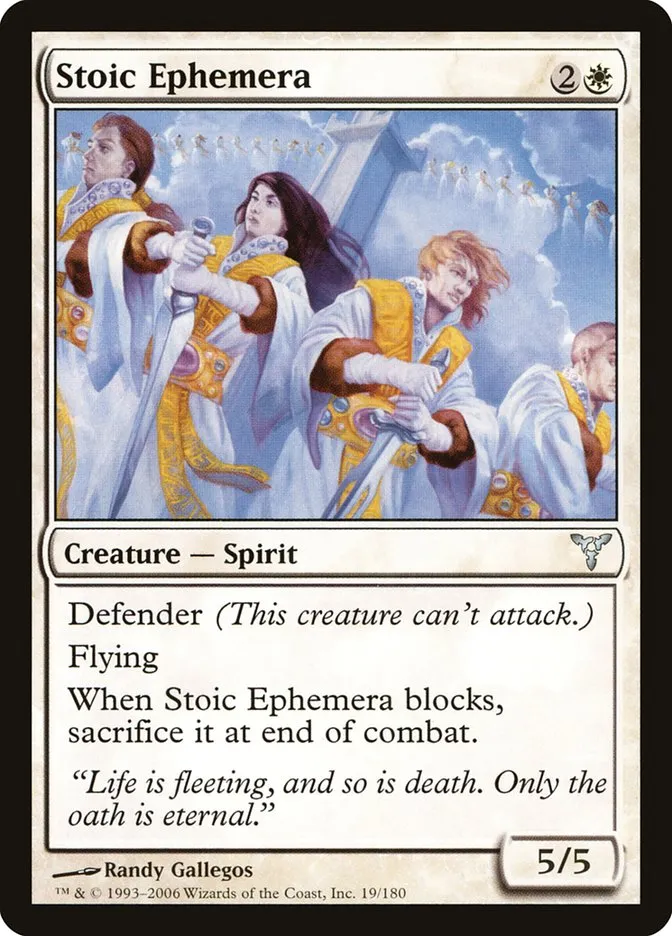 2006 Dissension Stoic Ephemera uncommon #19 uncommon card image