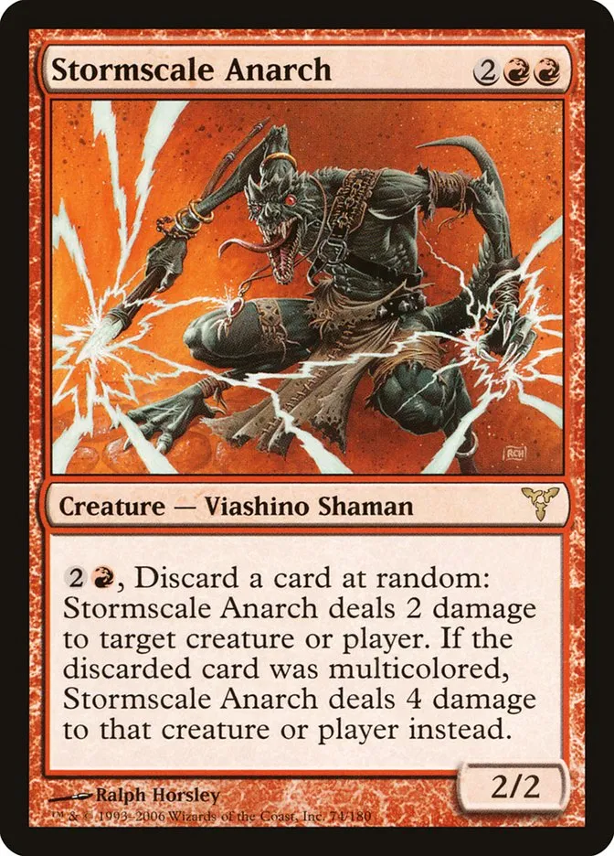 2006 Dissension Stormscale Anarch #74 rare card image