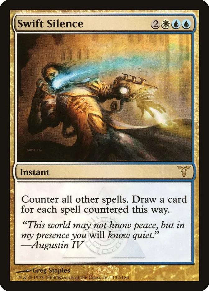 2006 Dissension Swift Silence #132 rare card image