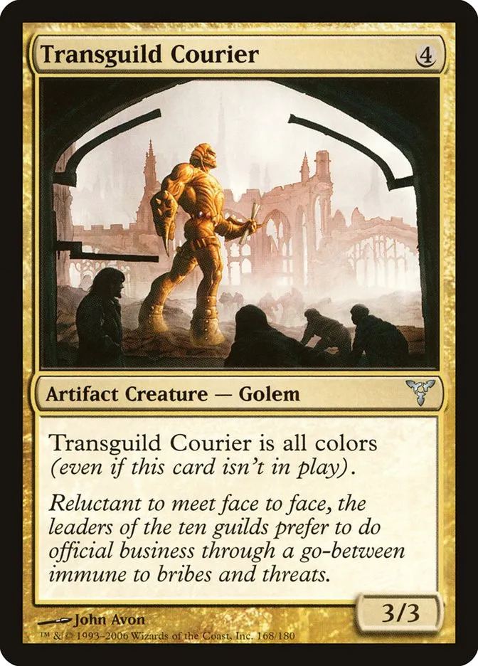 2006 Dissension Transguild Courier uncommon #168 uncommon card image