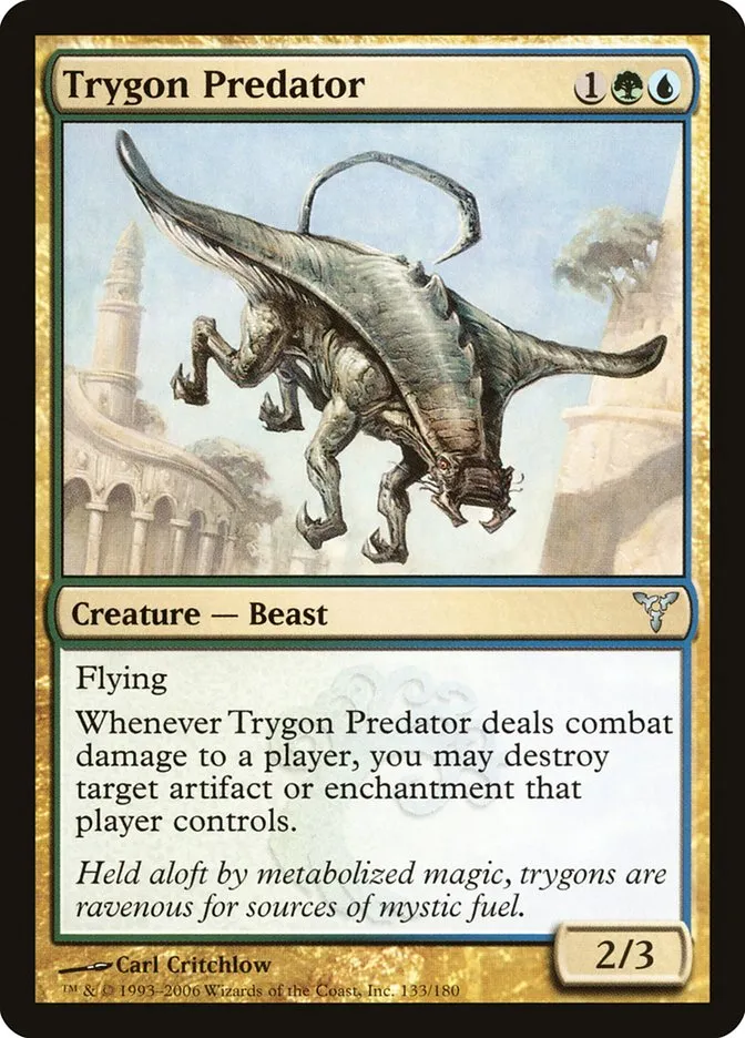 2006 Dissension Trygon Predator #133 uncommon card image