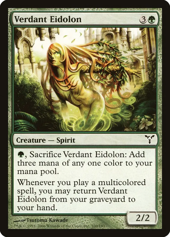 2006 Dissension Verdant Eidolon common #100 common card image
