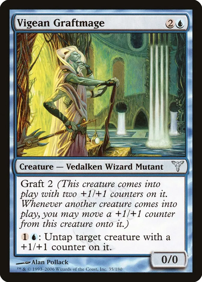 2006 Dissension Vigean Graftmage uncommon #35 uncommon card image