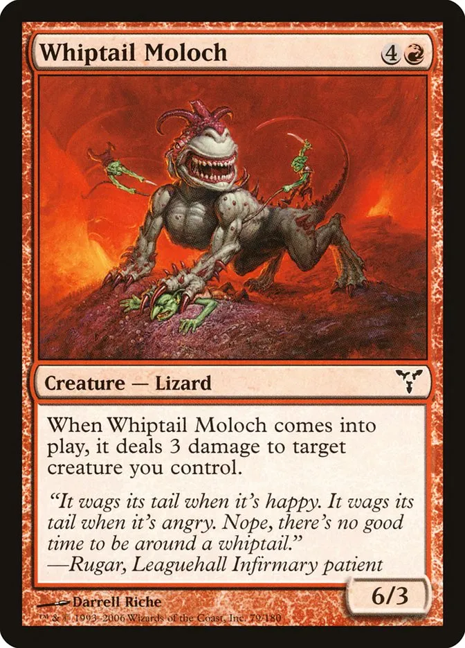 2006 Dissension Whiptail Moloch common #79 common card image