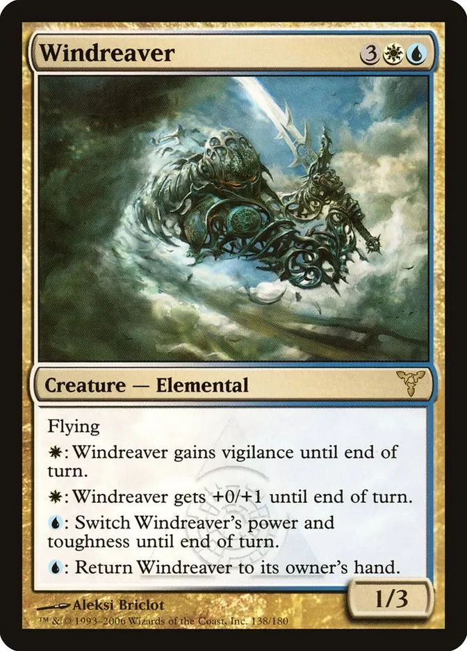 2006 Dissension Windreaver #138 rare card image