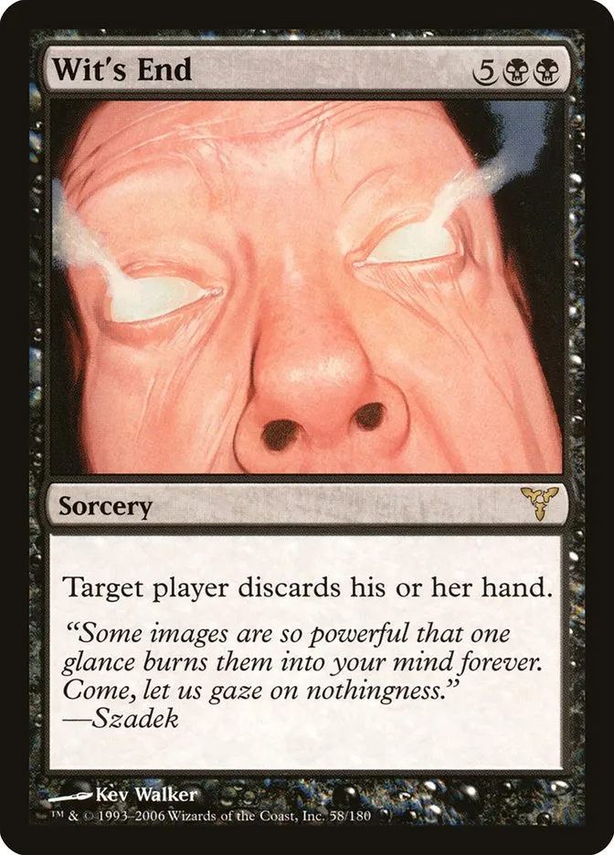 2006 Dissension Wit's End rare #58 rare card image