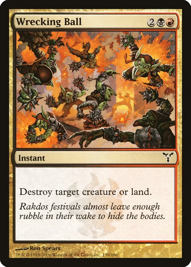 2006 Dissension Wrecking Ball #139 common card image