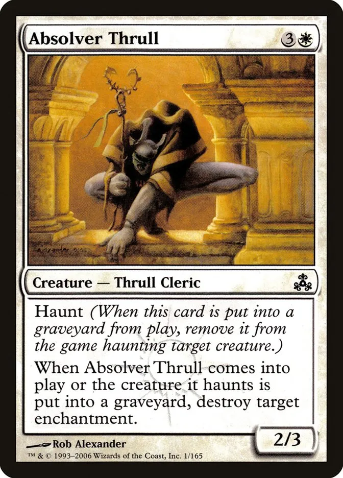 2006 Guildpact Absolver Thrull common #1 common card image