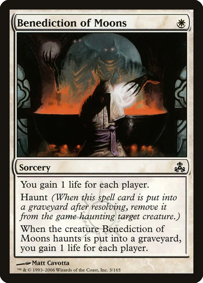 2006 Guildpact Benediction of Moons #3 common card image