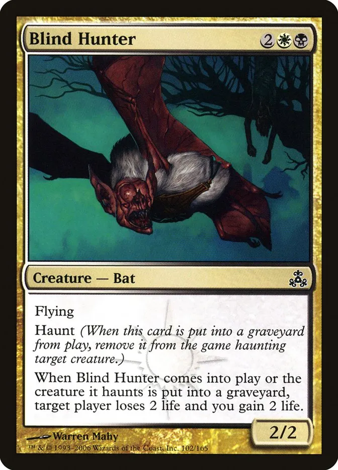 2006 Guildpact Blind Hunter common #102 common card image