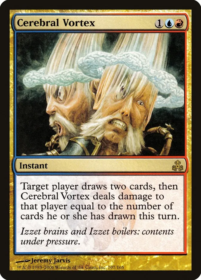 2006 Guildpact Cerebral Vortex rare #107 rare card image