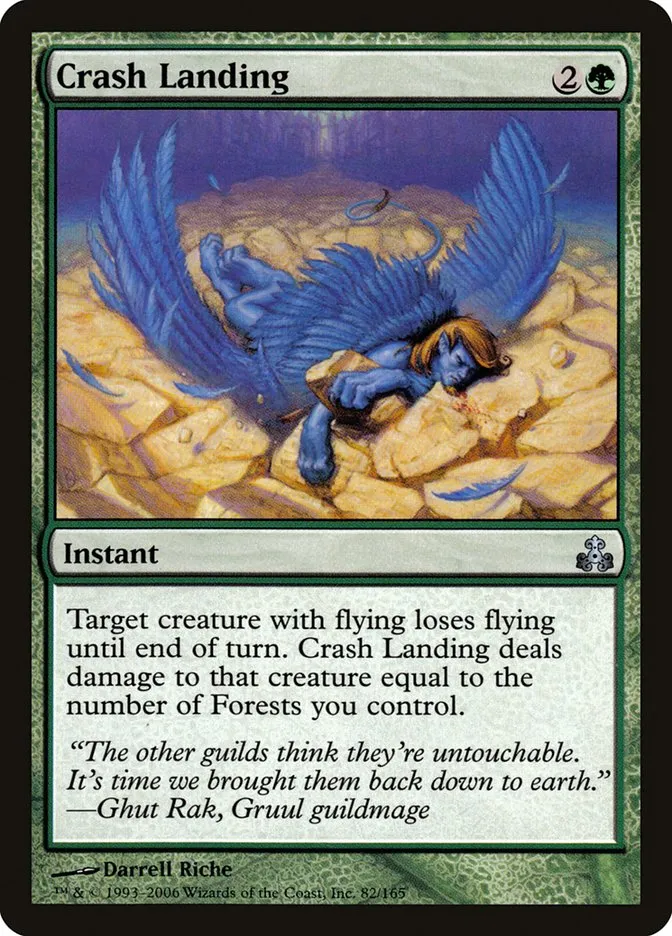 2006 Guildpact Crash Landing uncommon #82 uncommon card image