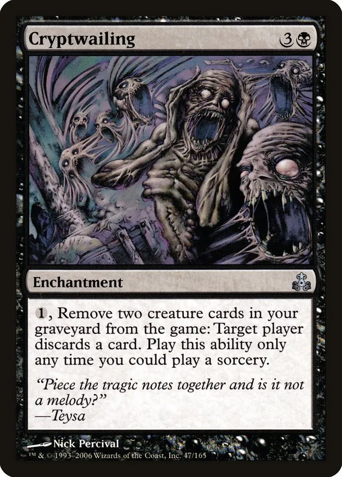 2006 Guildpact Cryptwailing uncommon #47 uncommon card image