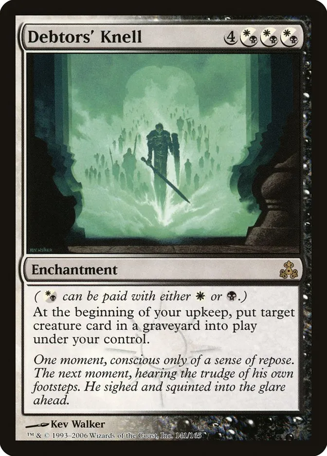 2006 Guildpact Debtors' Knell #141 rare card image